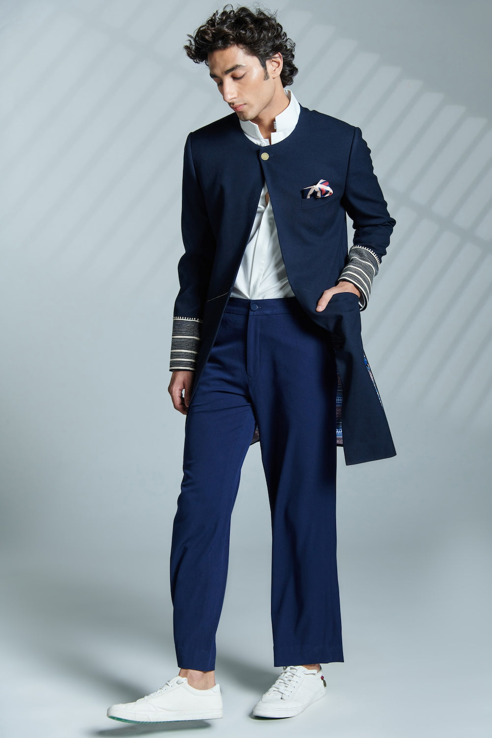 One Button Open Sherwani