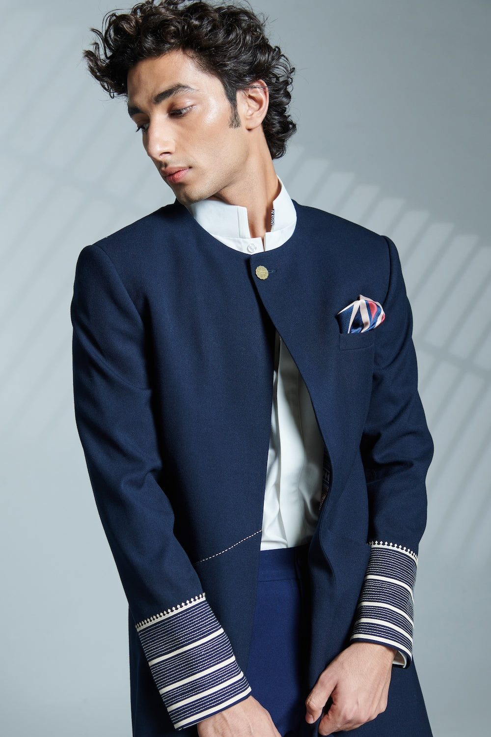 One Button Open Sherwani
