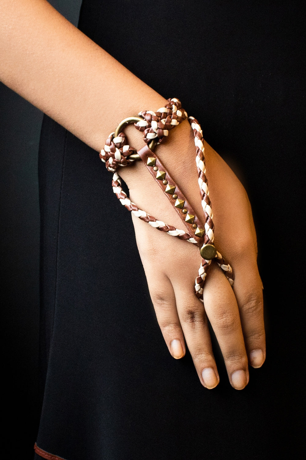 Embellished Braided Glove