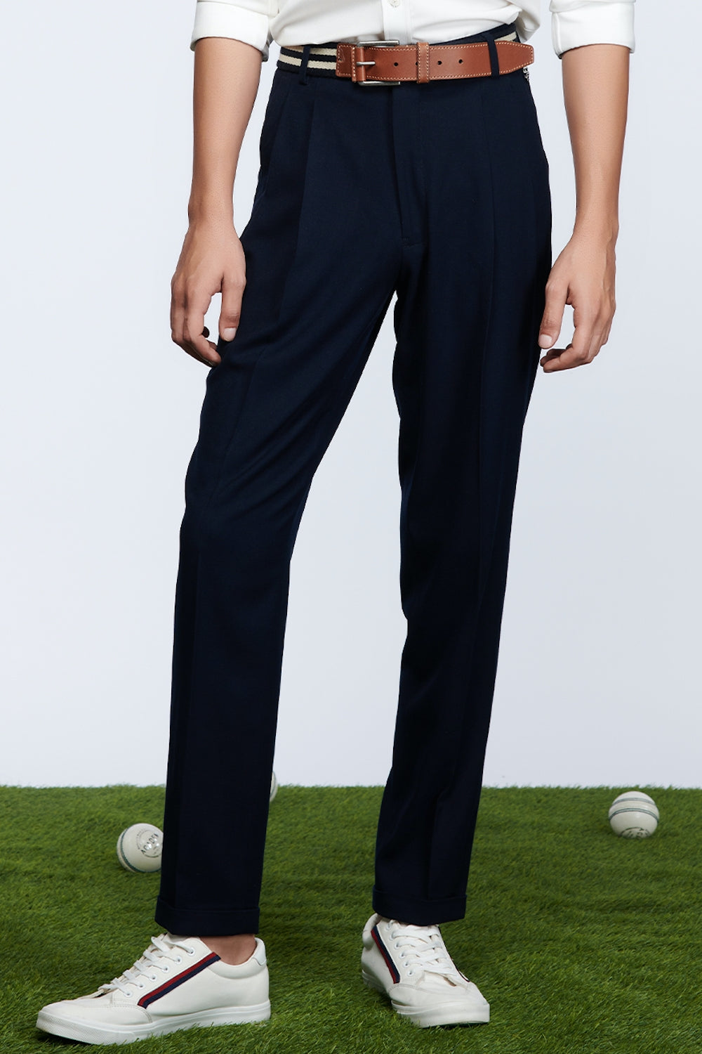 SNCC Navy Wide Leg Trousers