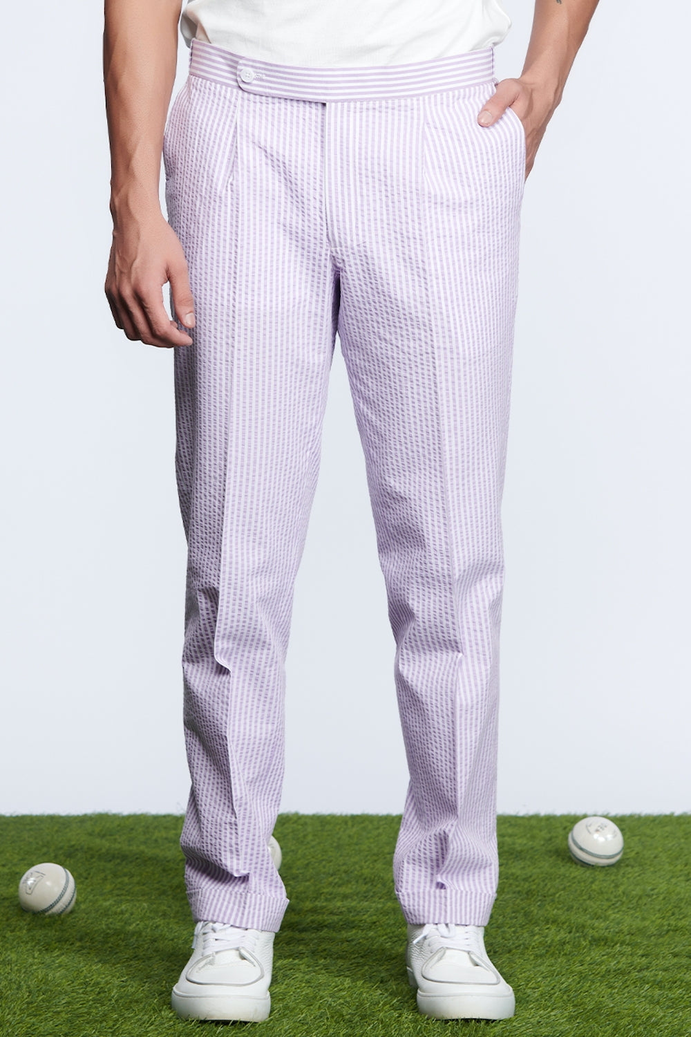 SNCC Pink Seersucker Trouser