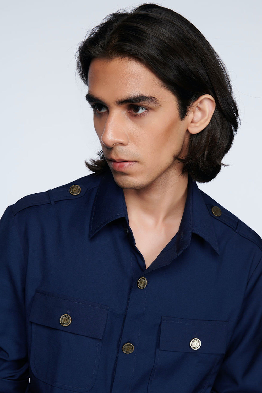 Navy Slim Fit Shirt