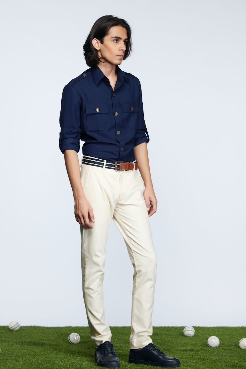 Navy Slim Fit Shirt