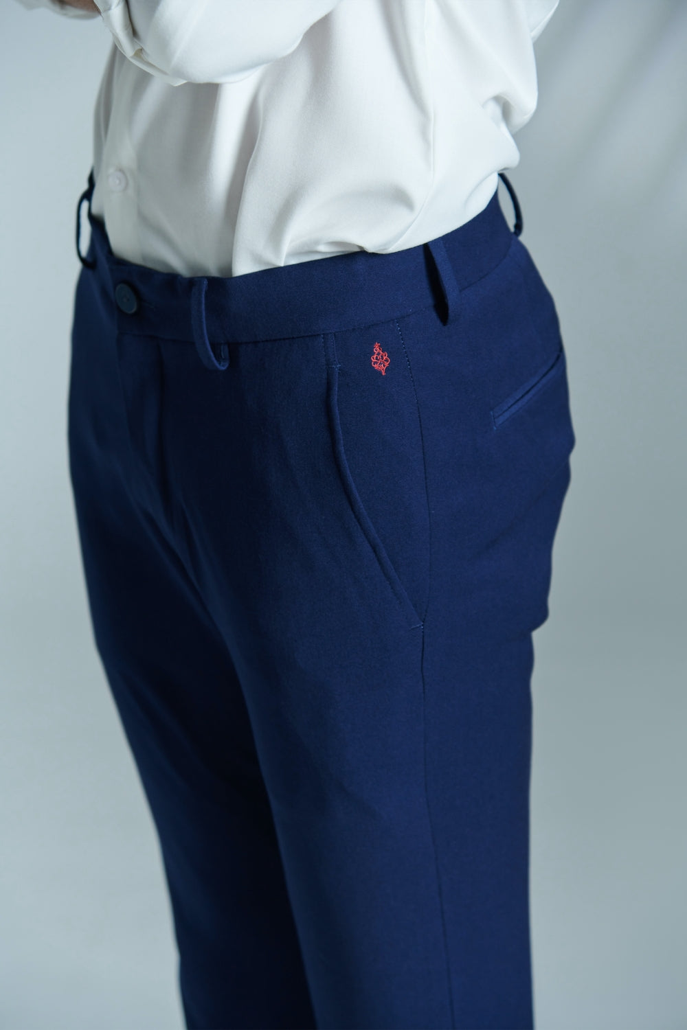 Classic Navy Trouser with Adamas