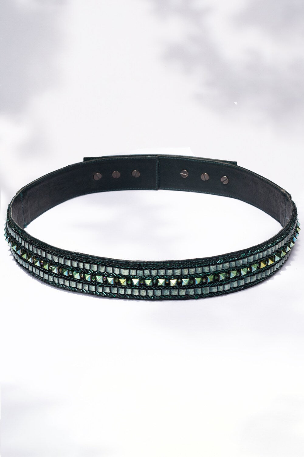 Studded Emerald Belt