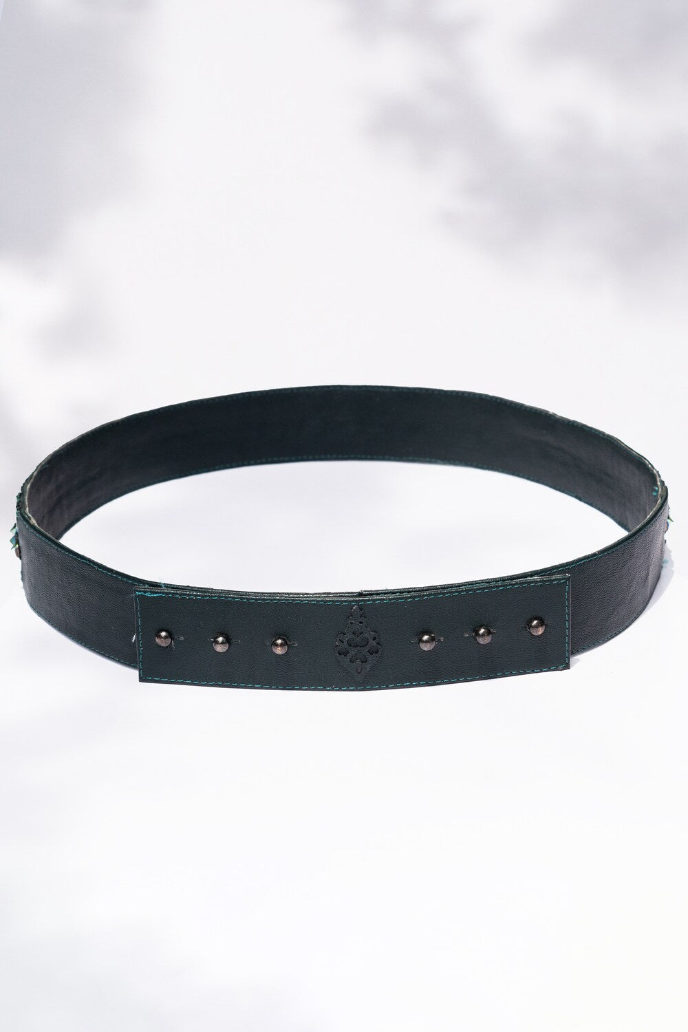 Studded Emerald Belt