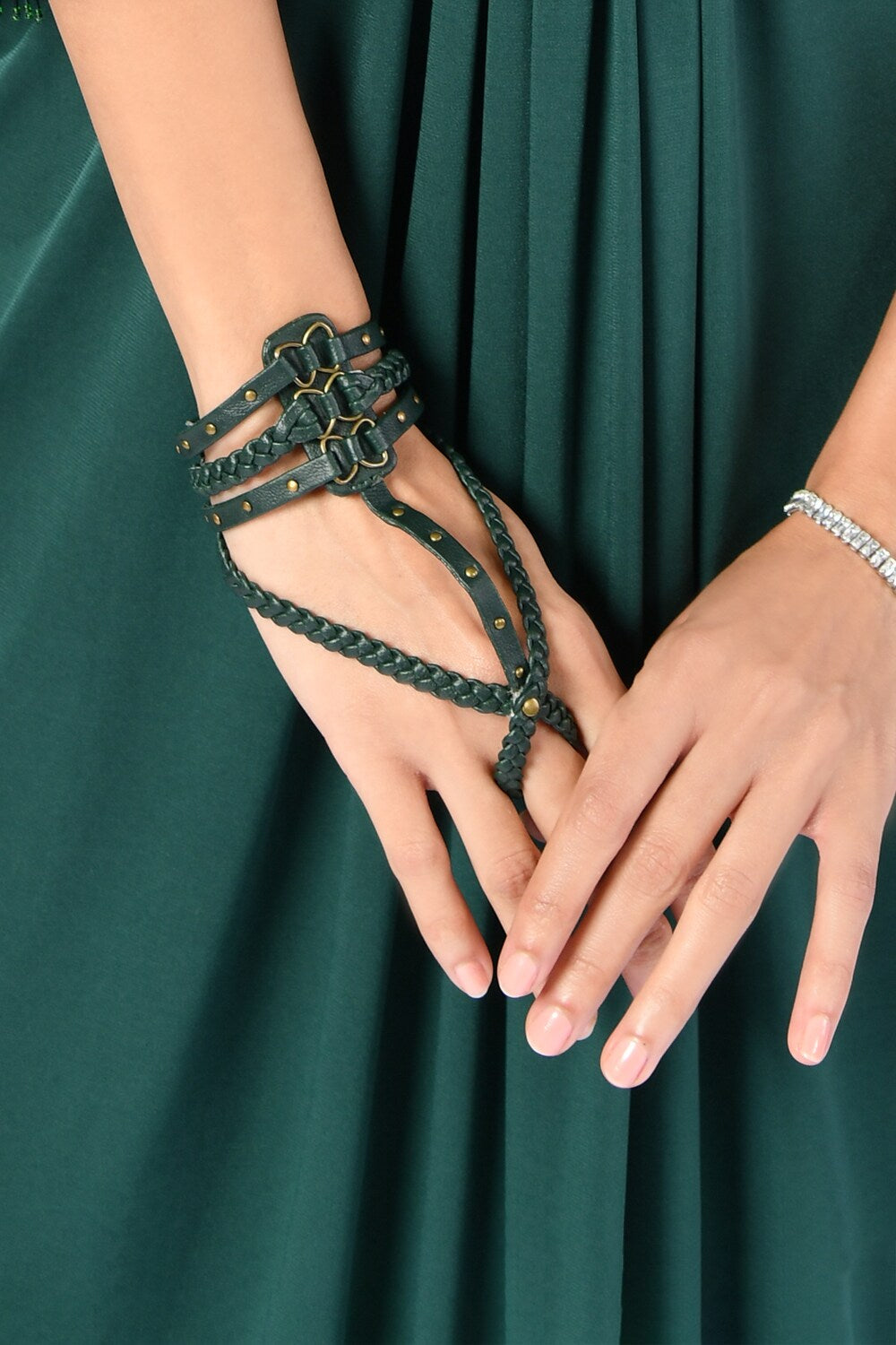 Emerald Green Bracelet Glove