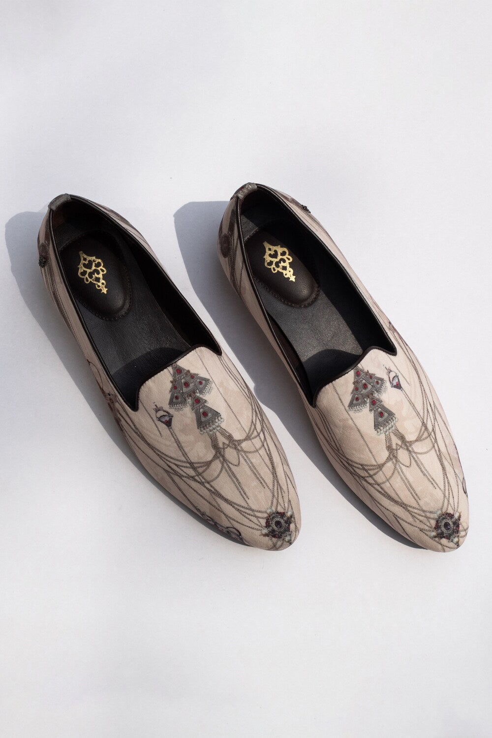 Off White Printed Shoes