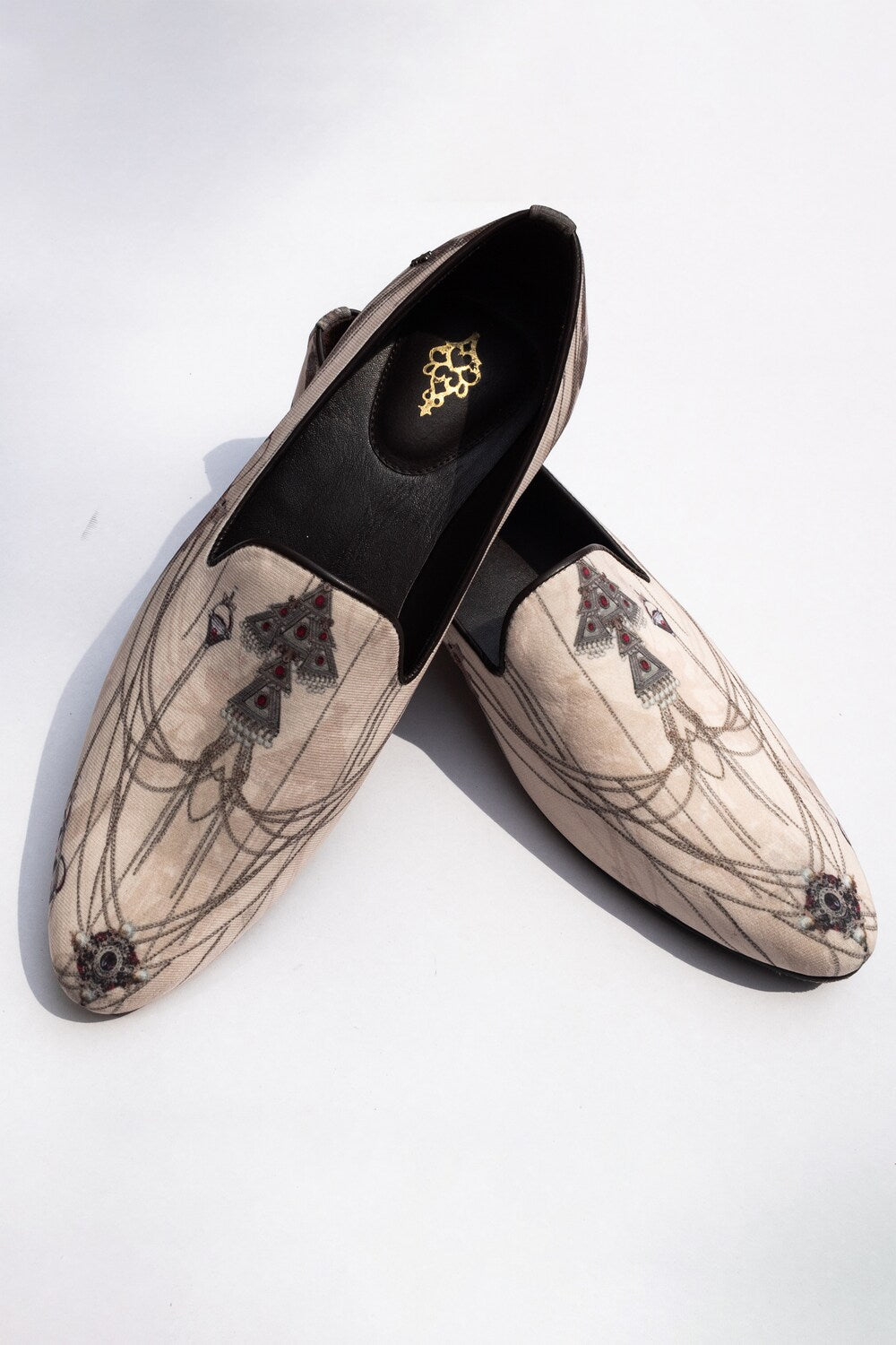 Off White Printed Shoes