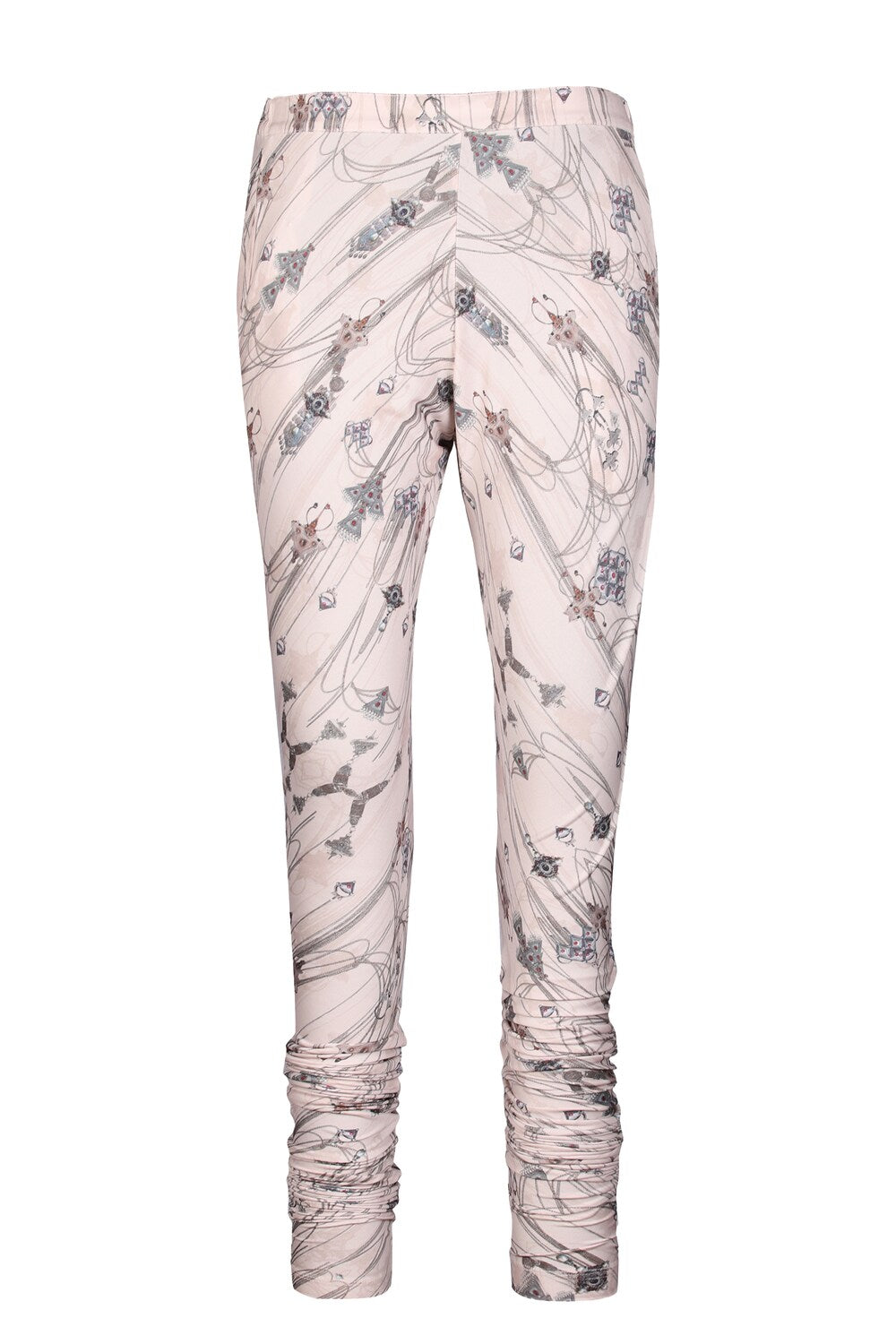 Off White Printed Churidar