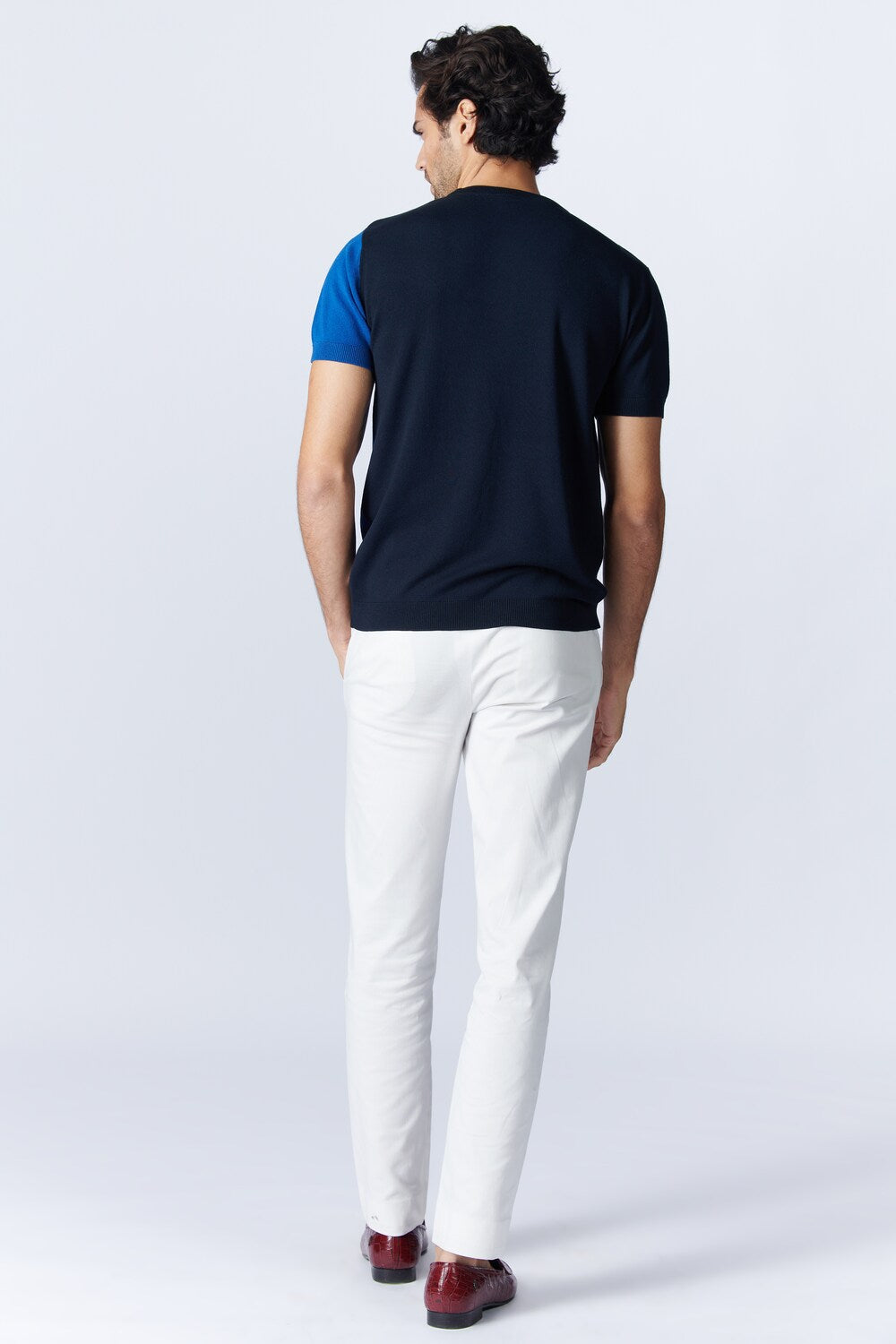 SNCC Colour Block Flat-Knit T shirt