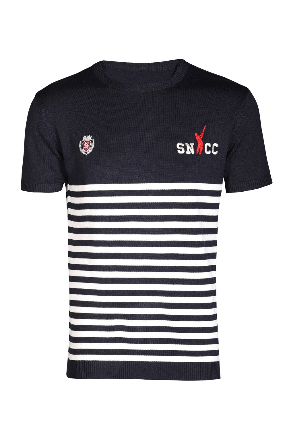 SNCC Navy Stripe Polo T-shirt