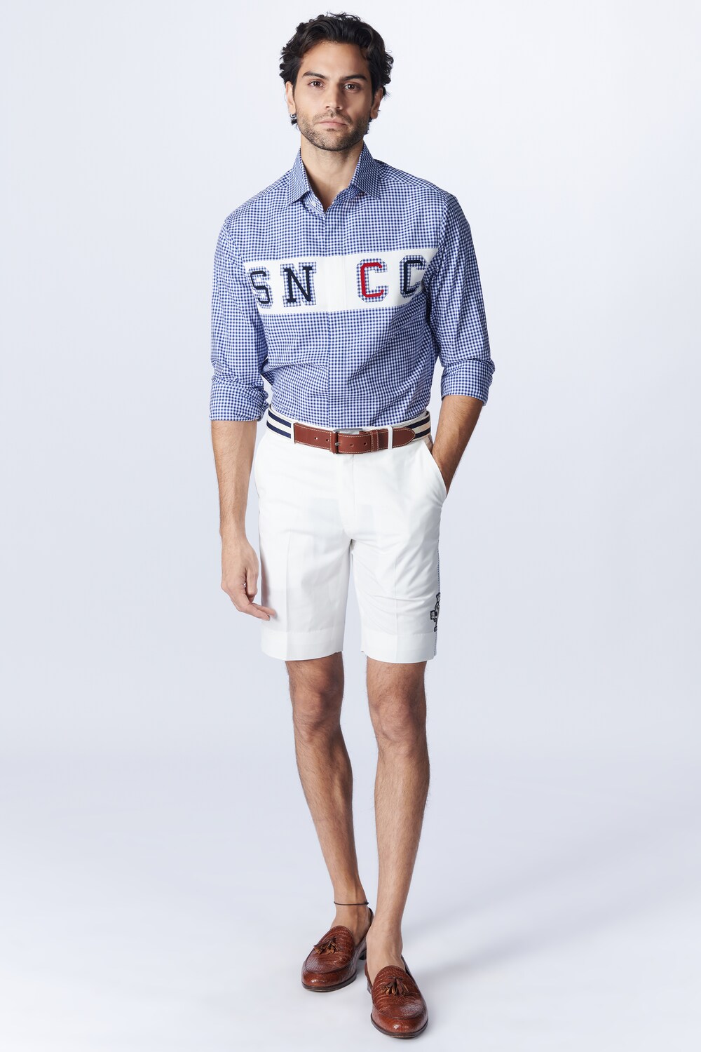 SNCC Plaid Shirt with Patch Logo