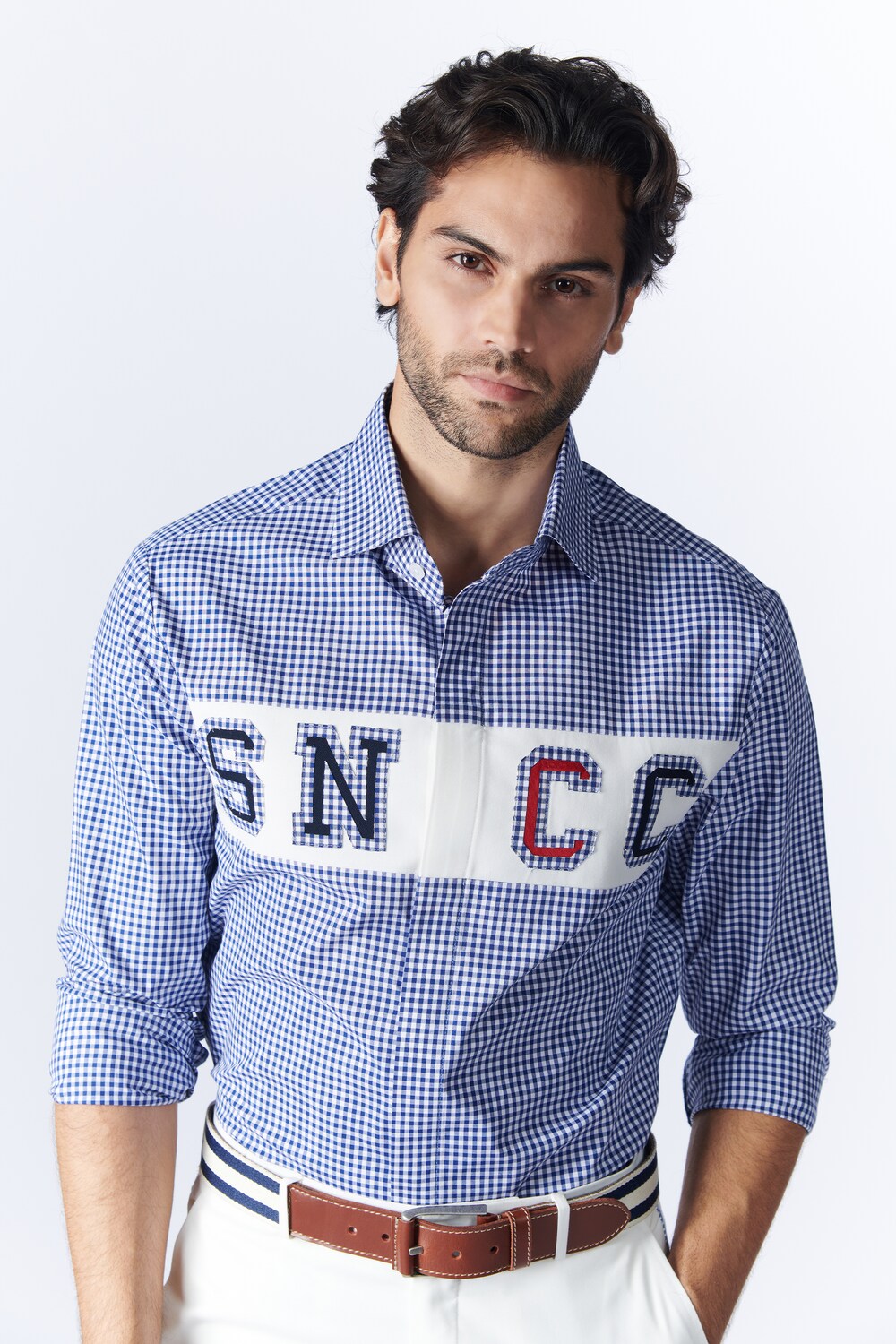 SNCC Plaid Shirt with Patch Logo
