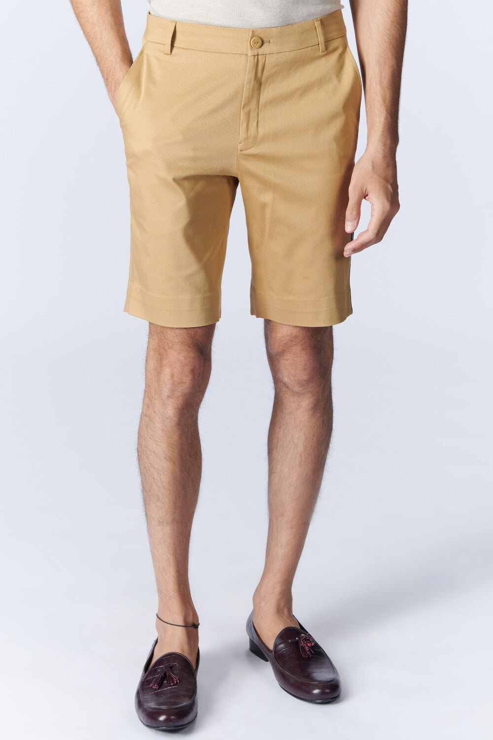 SNCC Beige Shorts with Crest