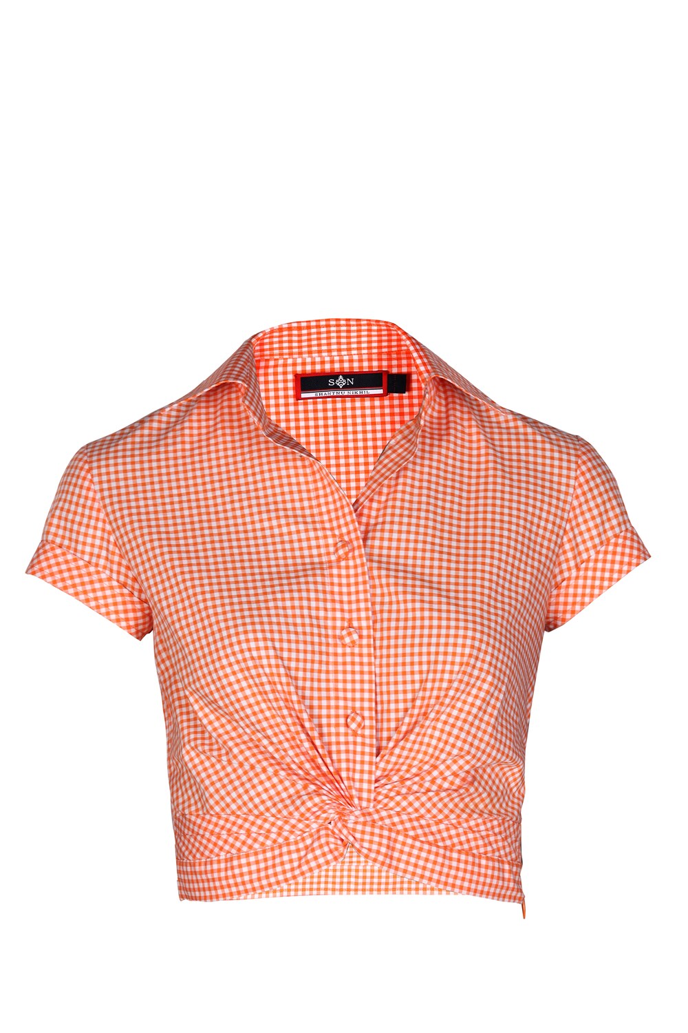 SNCC Plaid Crop Shirt