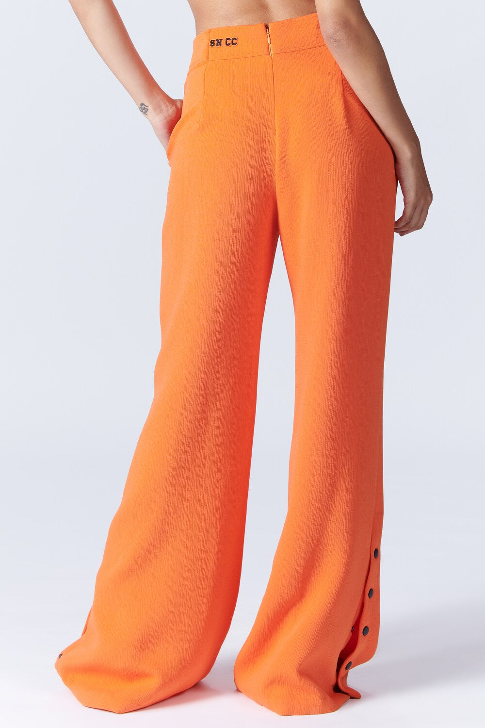 Aditi Rao Hydari In SNCC Orange Flared Trousers