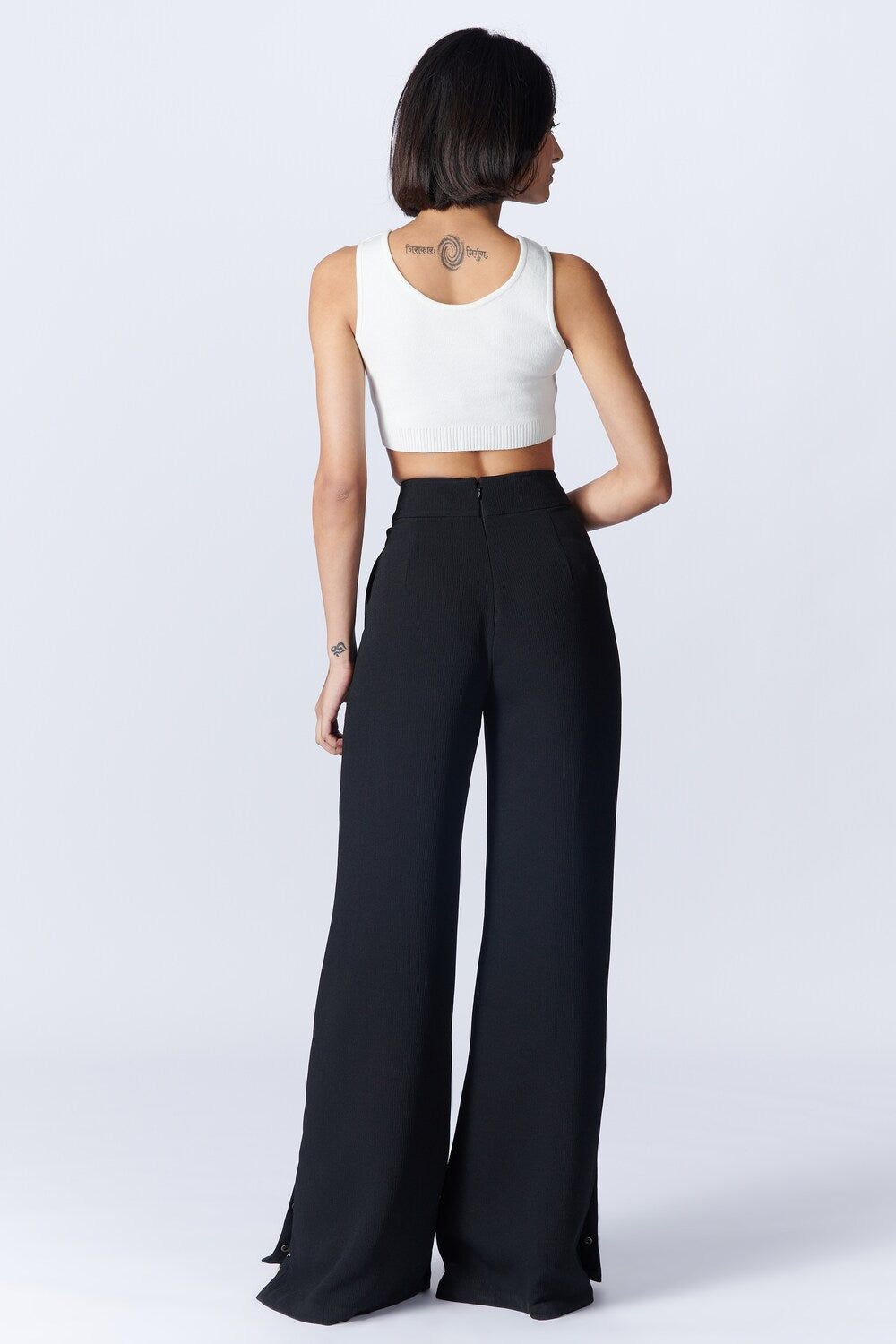 Alia Bhatt In SNCC Black Flared Trousers