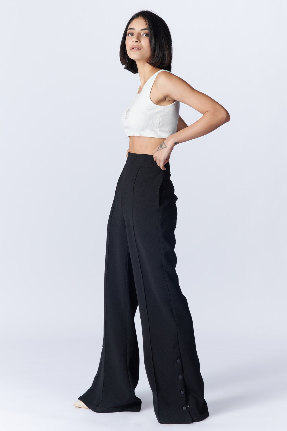 Alia Bhatt In SNCC Black Flared Trousers