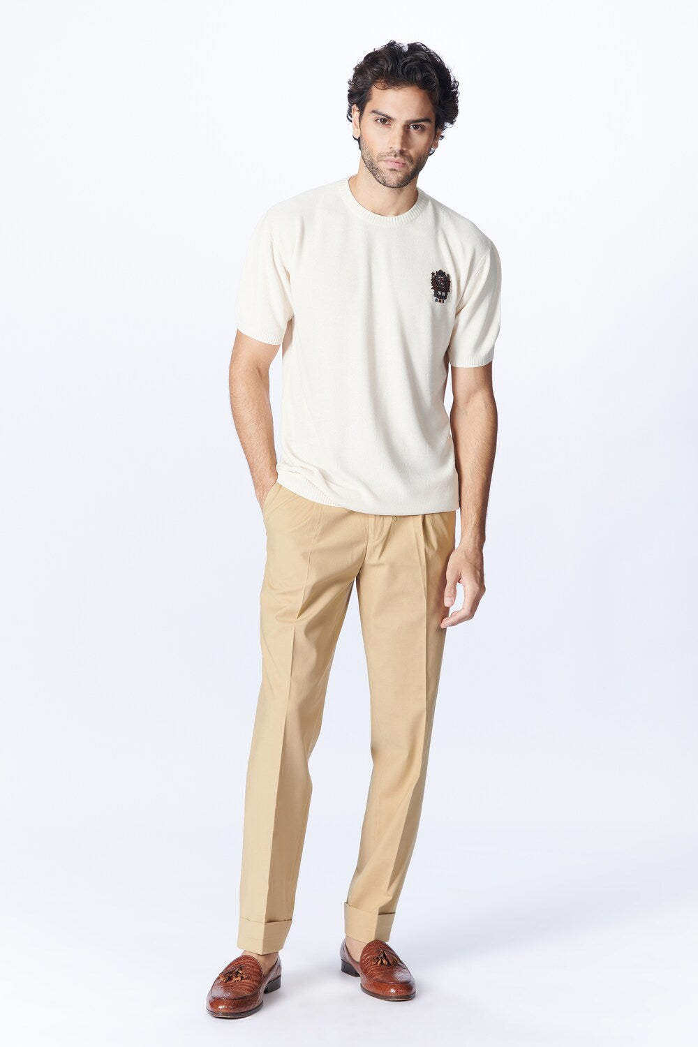 SNCC Off White Knit T-Shirt