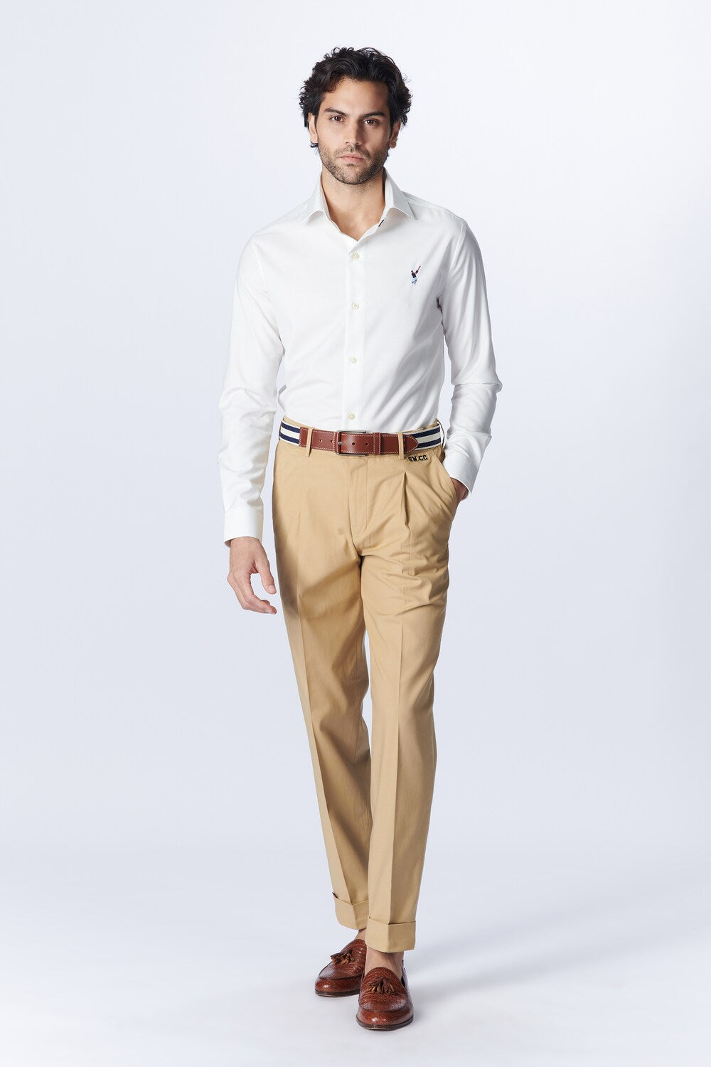 SNCC Off White Shirt with Batsman Logo