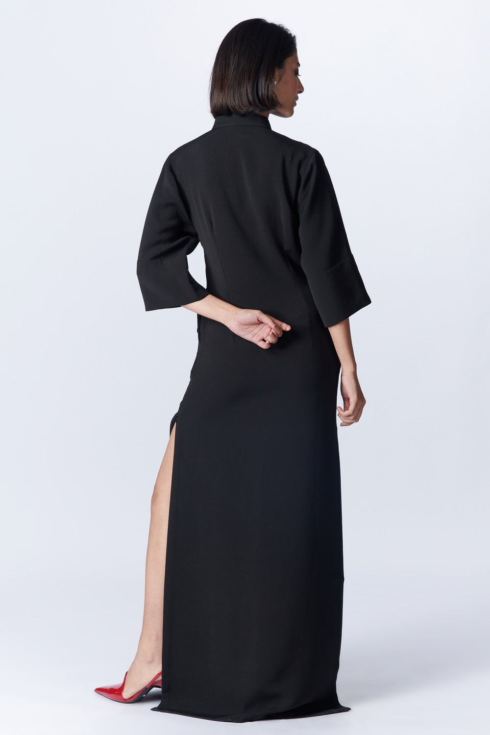 Alaya F in SNCC Black Tank Mexi dress