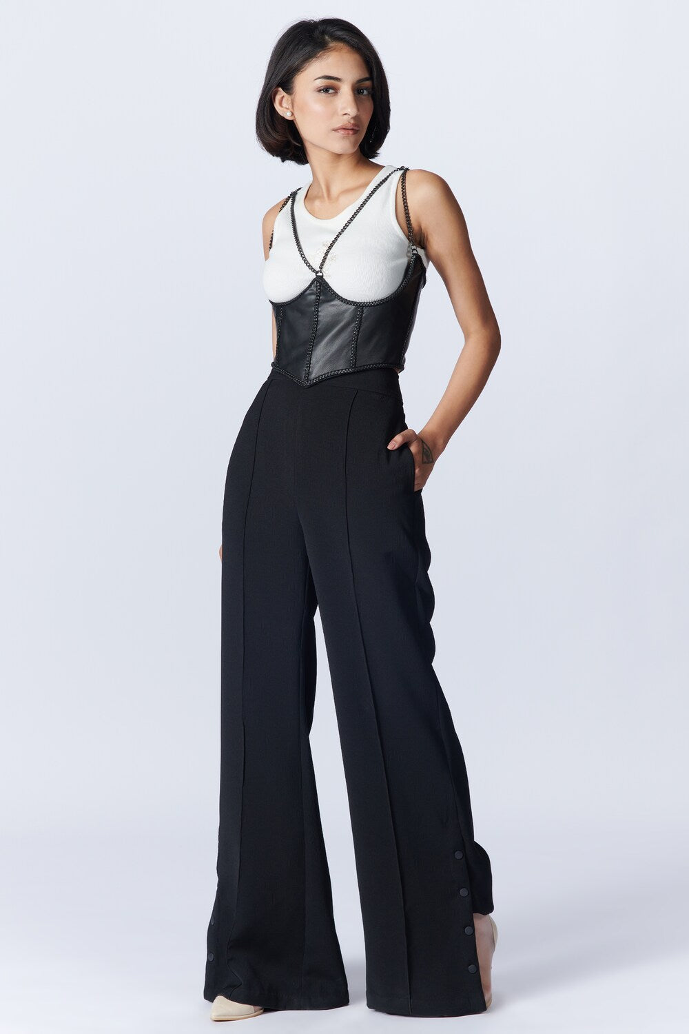 SNCC Black Under-Bust Corset