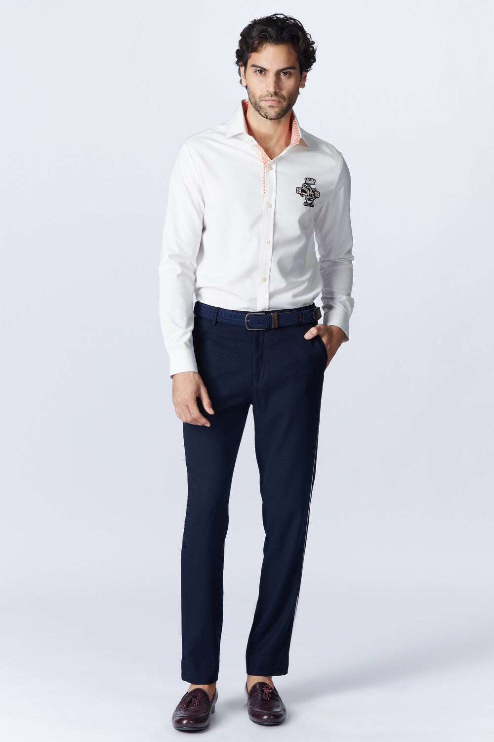 SNCC Navy Trouser with Pipe Detailing