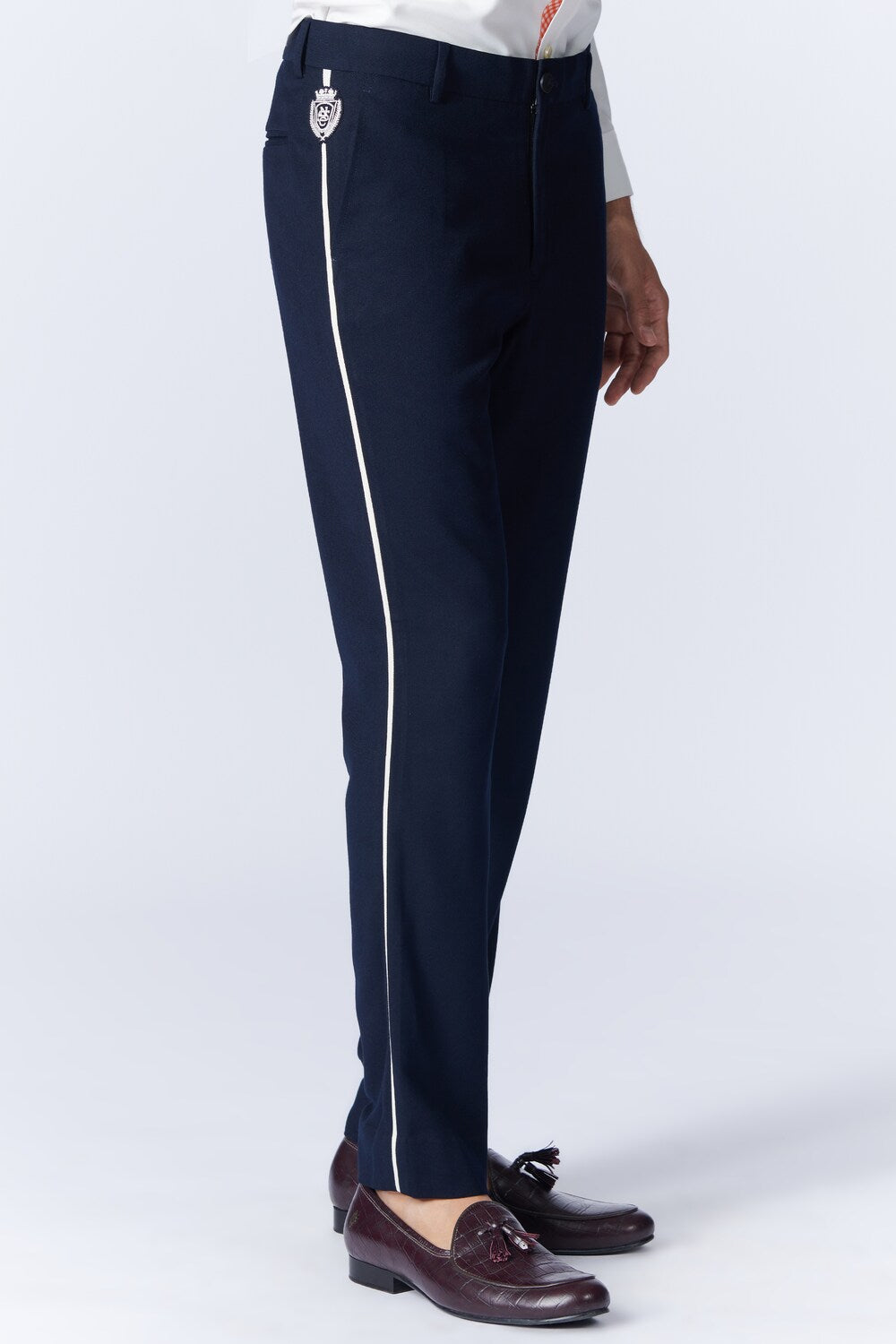 SNCC Navy Trouser with Pipe Detailing
