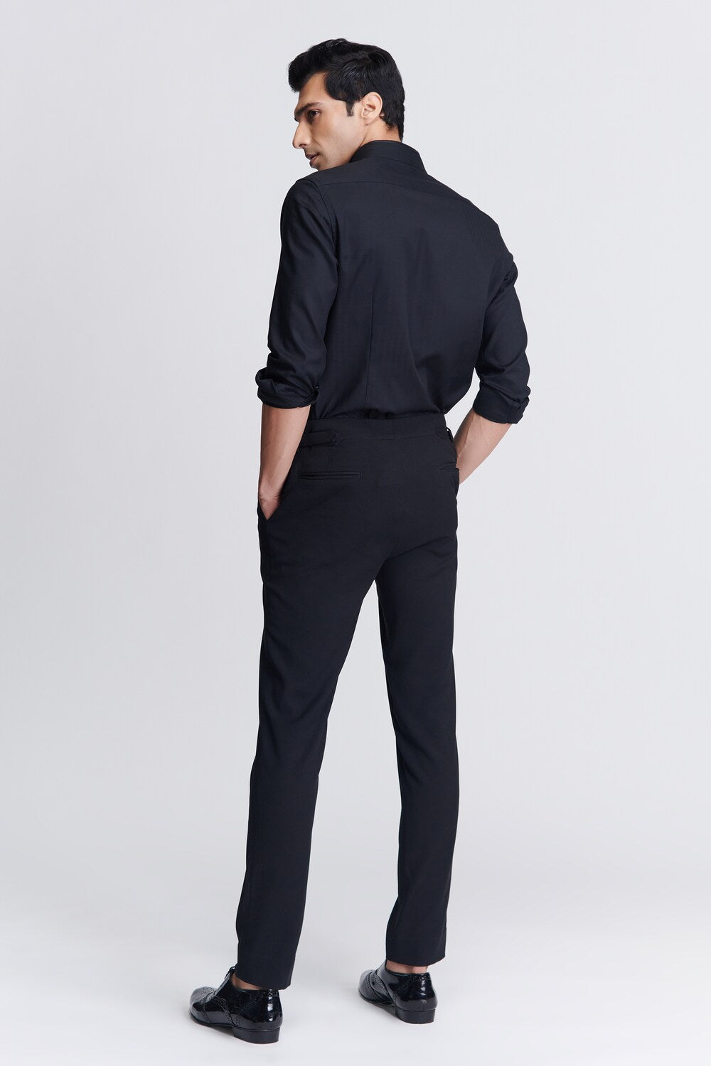 Black Diamante Placket Shirt