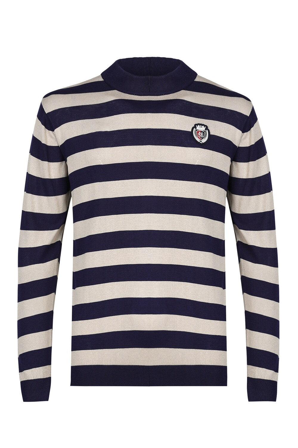 SNCC Beige Stripe Knit T-shirt