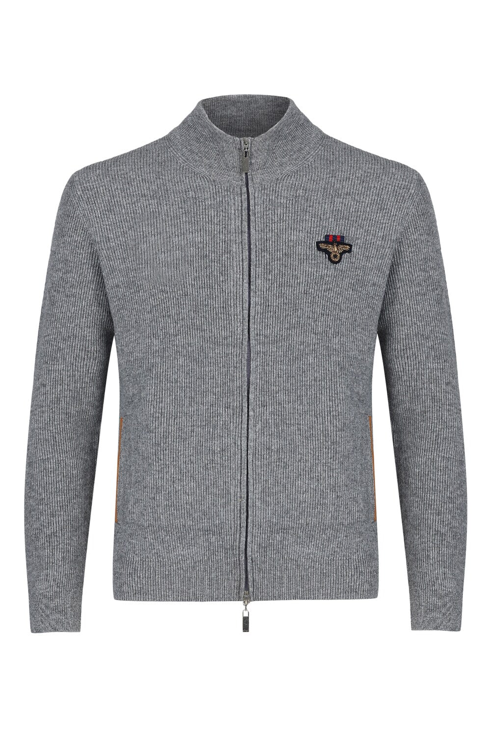 Grey Crested Cardigan