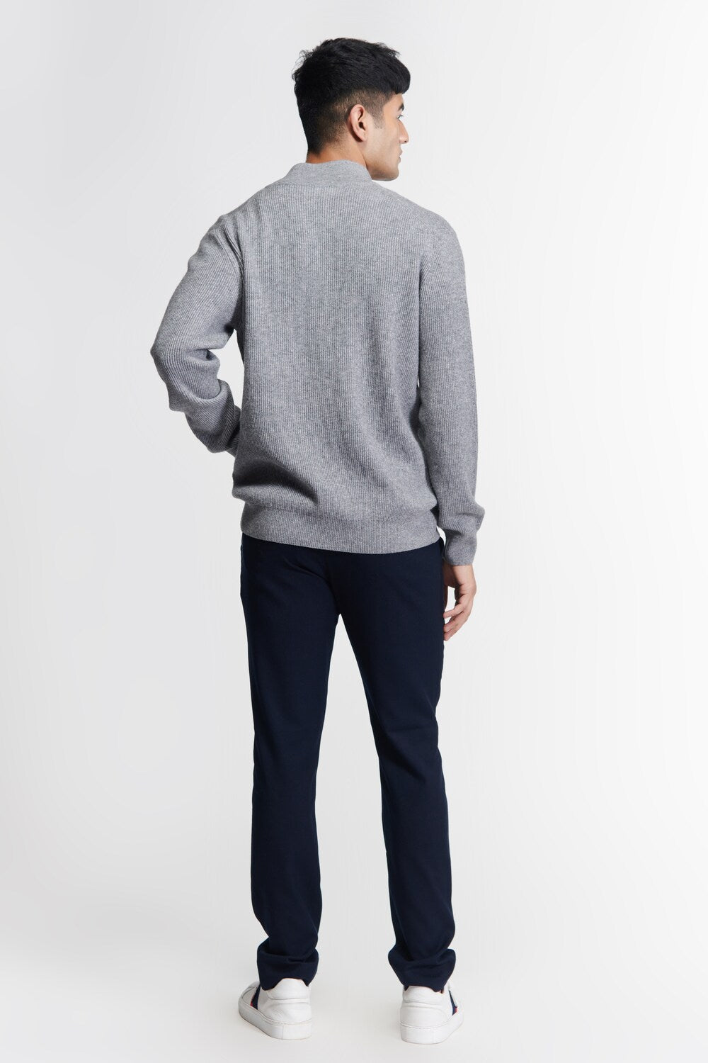 Grey Crested Cardigan
