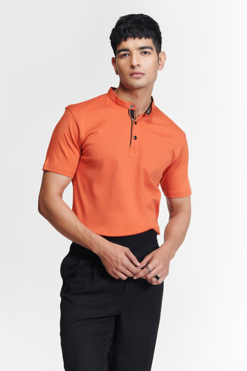 Orange Signature Taping T-shirt