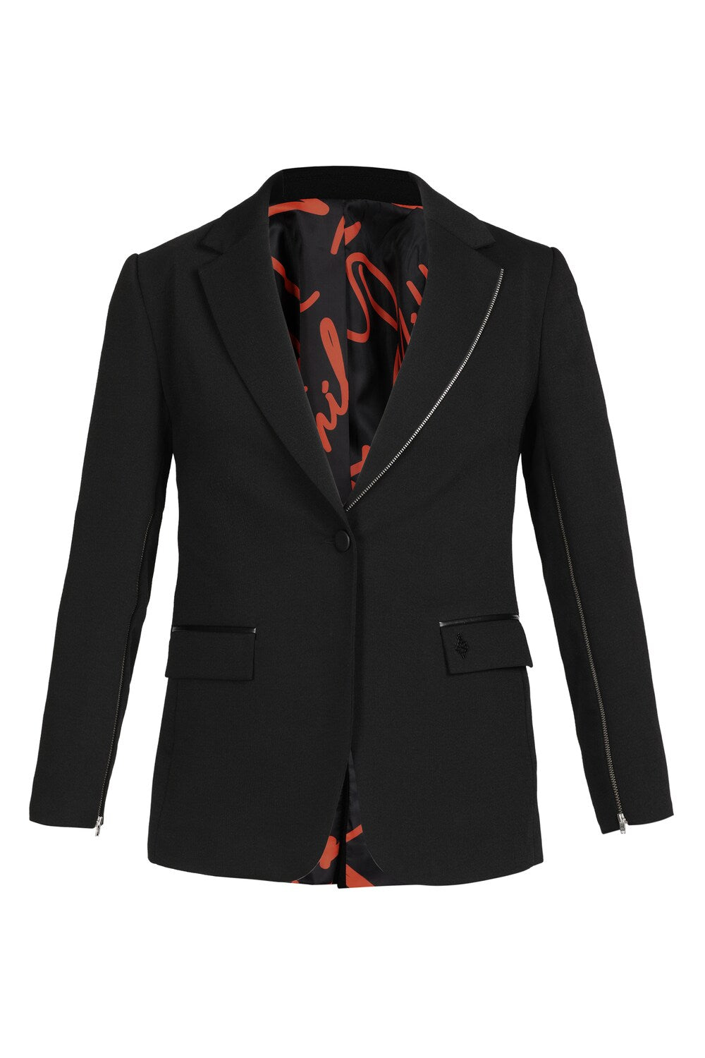 Black Anti-Trend Zipped Jacket