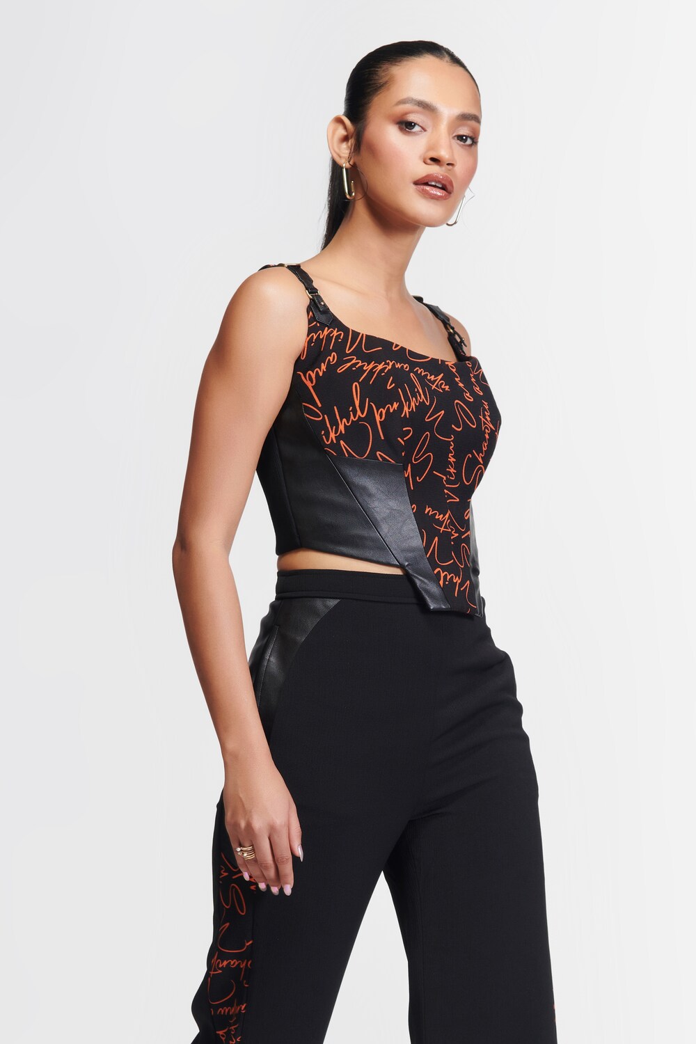 Signature Print Corset Top