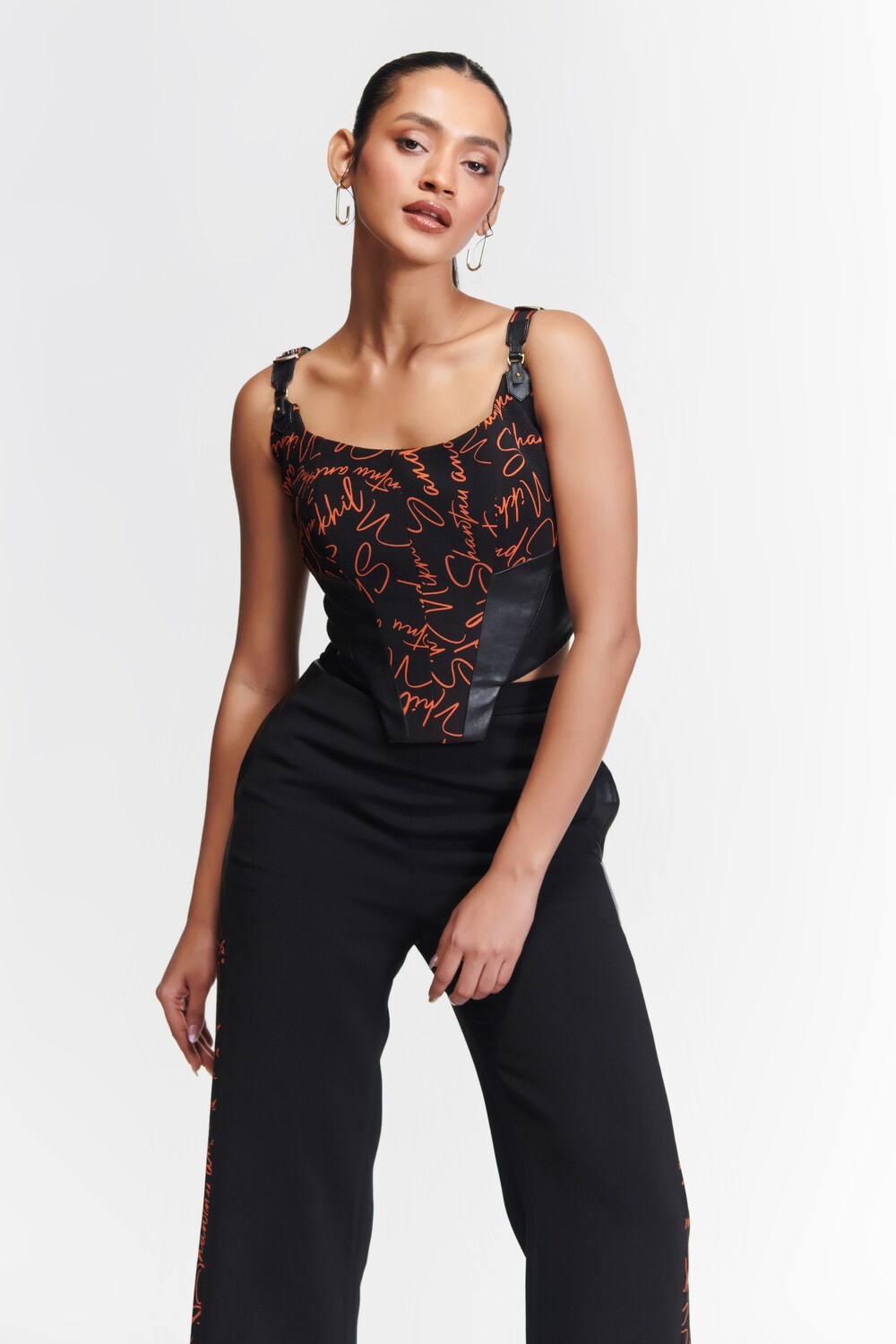 Signature Print Corset Top