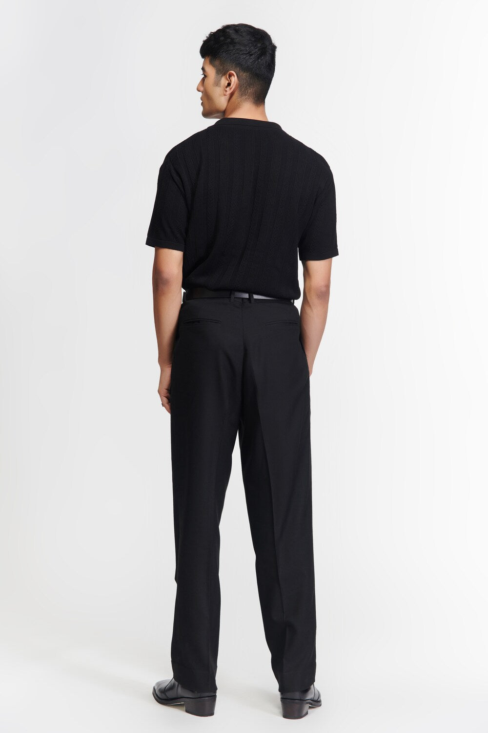 Black Striped Bowling Shirt
