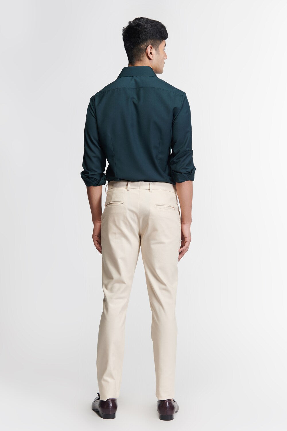 Signature Dark Green Shirt with Embroidered Crest