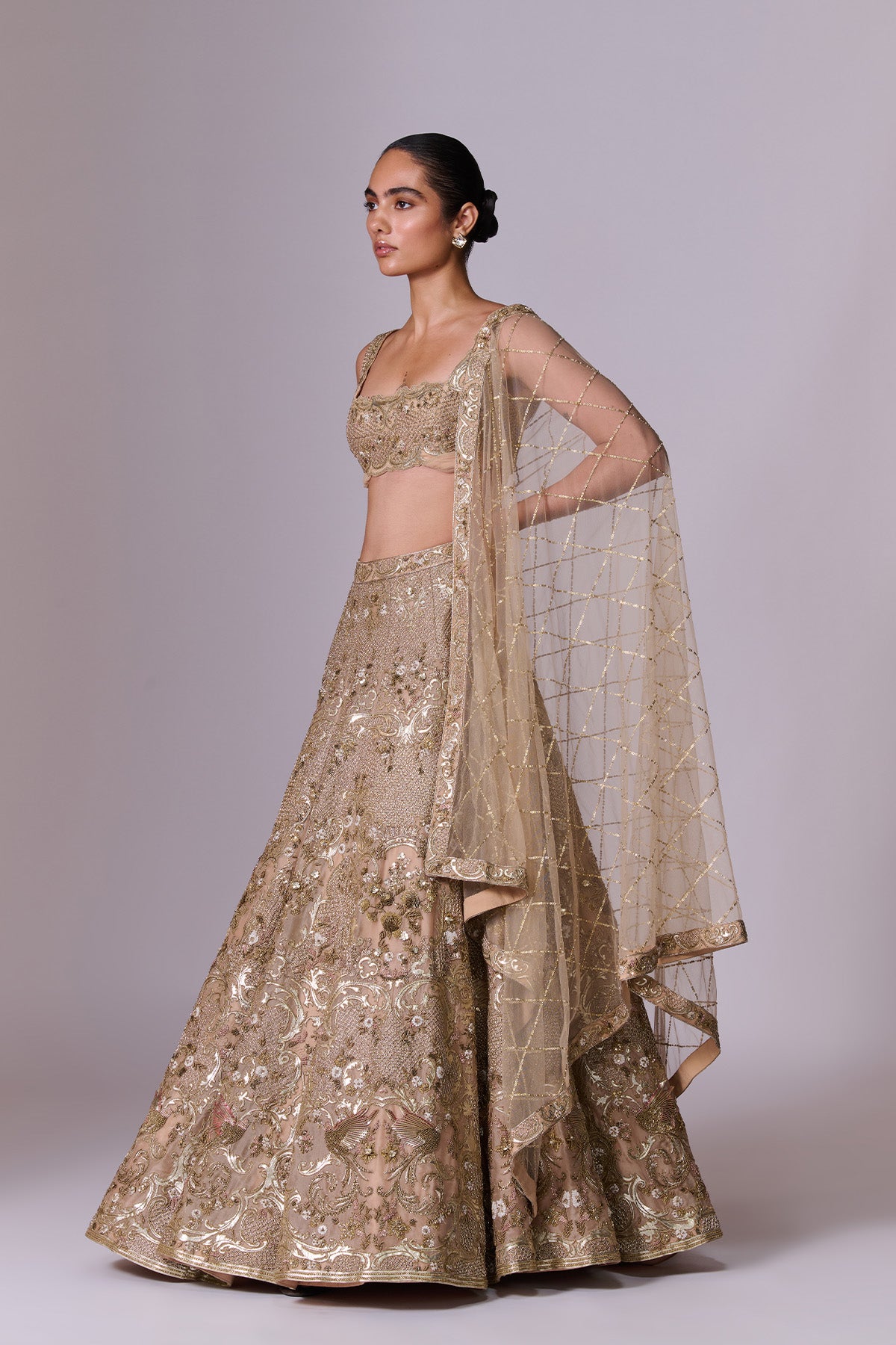 Gold Lehenga Set