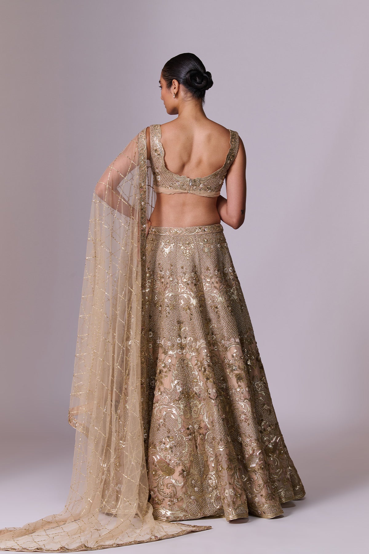 Gold Lehenga Set