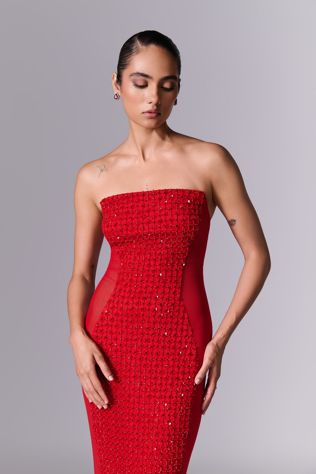 Inferno Draped Gown