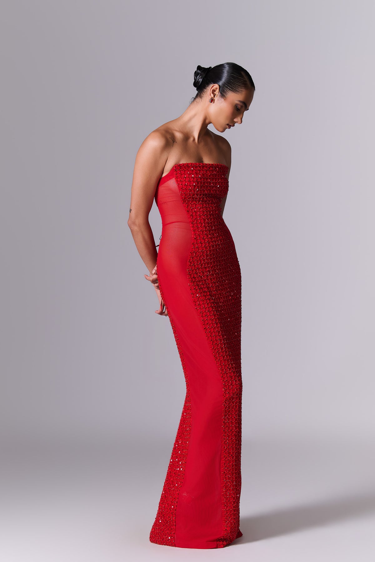 Inferno Draped Gown