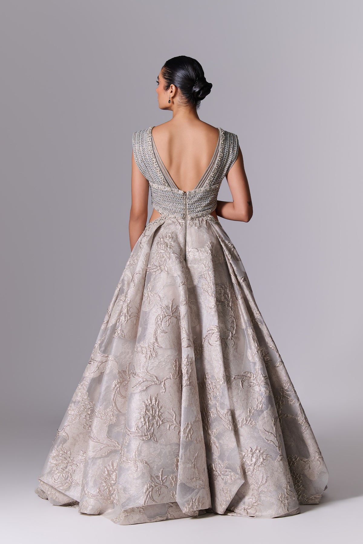 Crushed Ice Embellished Gown