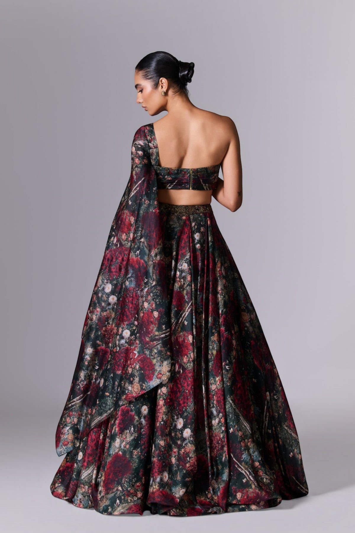 Printed Embellished Lehenga Set