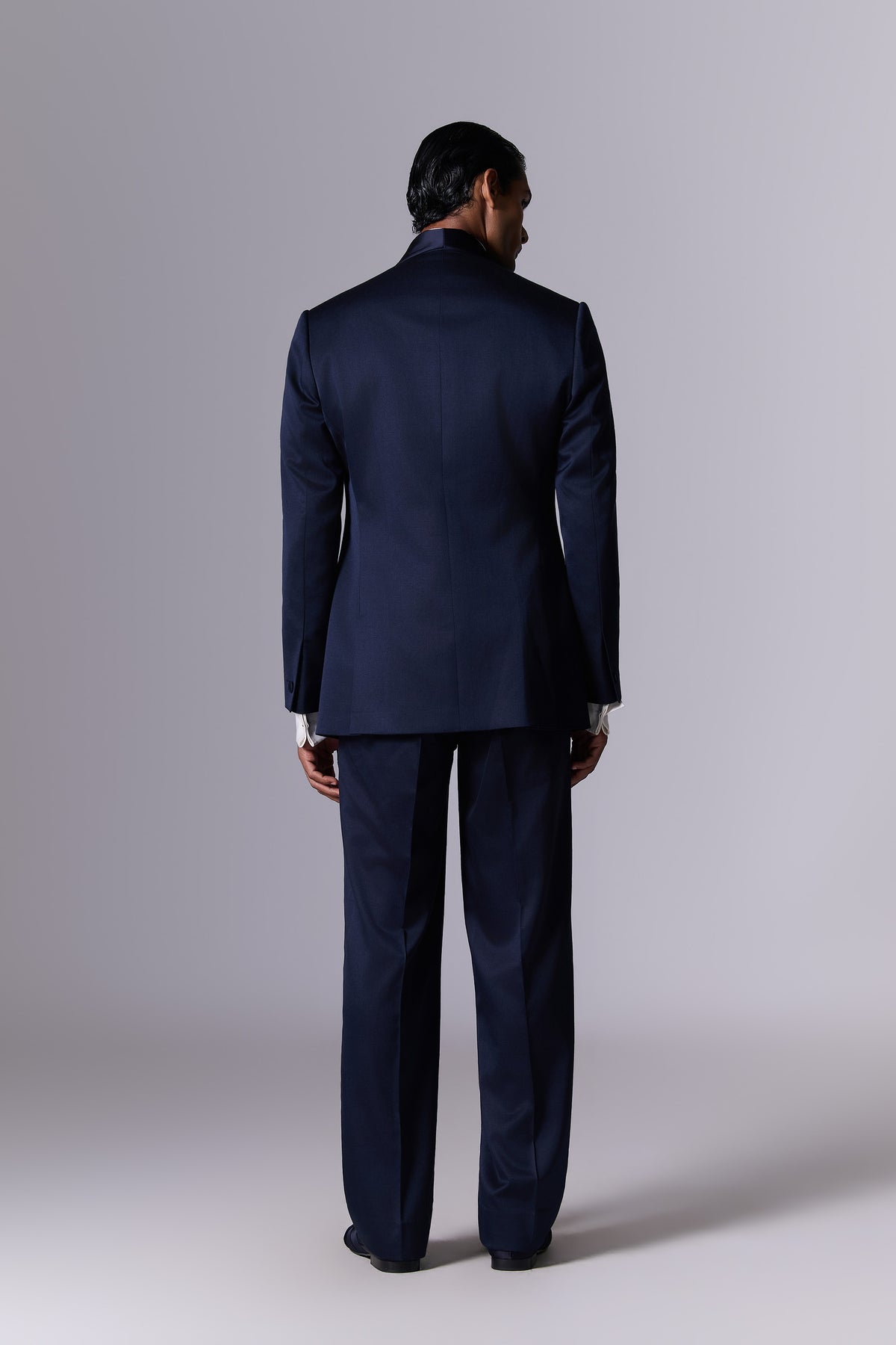 Celeste Navy Cocktail Tuxedo Set