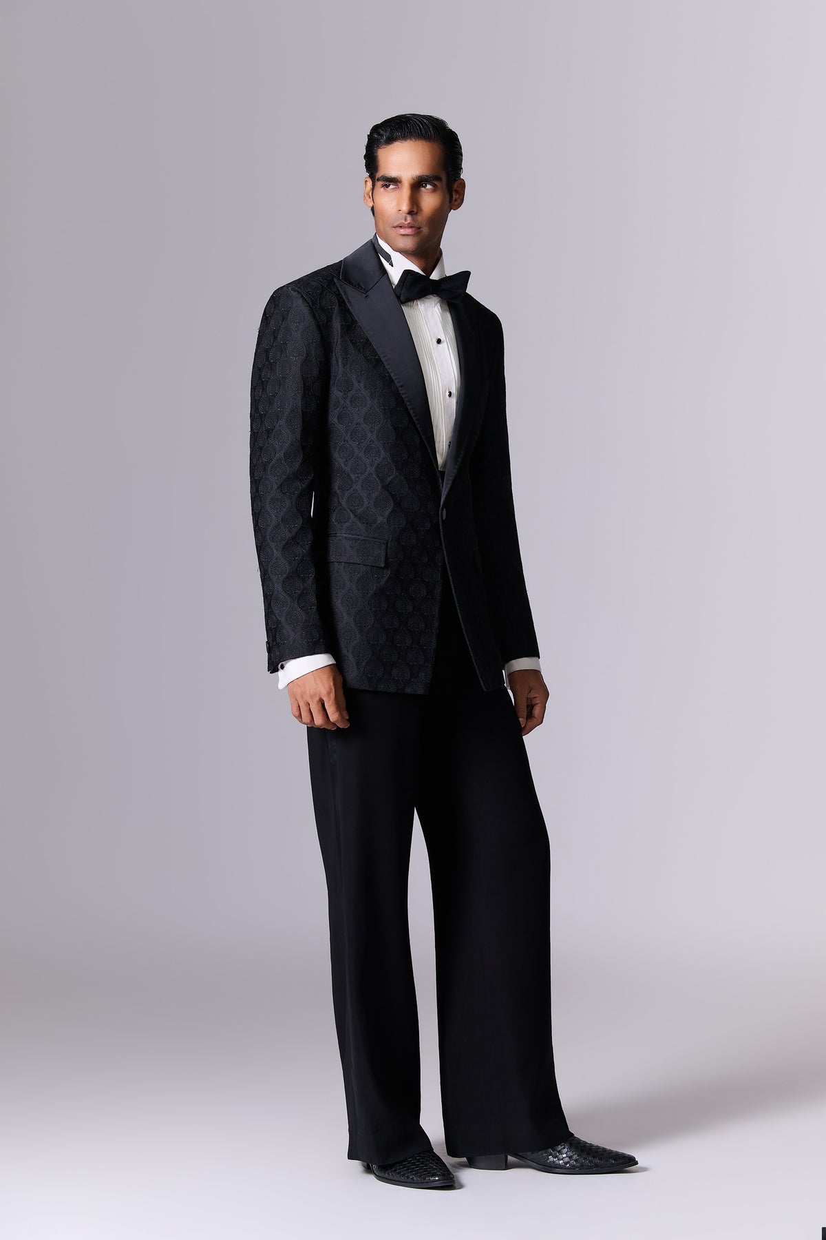 Obsidian Black Evening Tuxedo Set