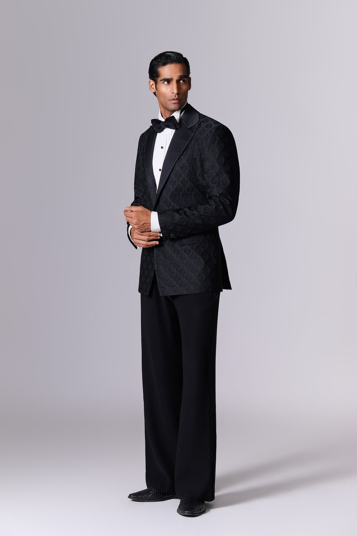 Obsidian Black Evening Tuxedo Set
