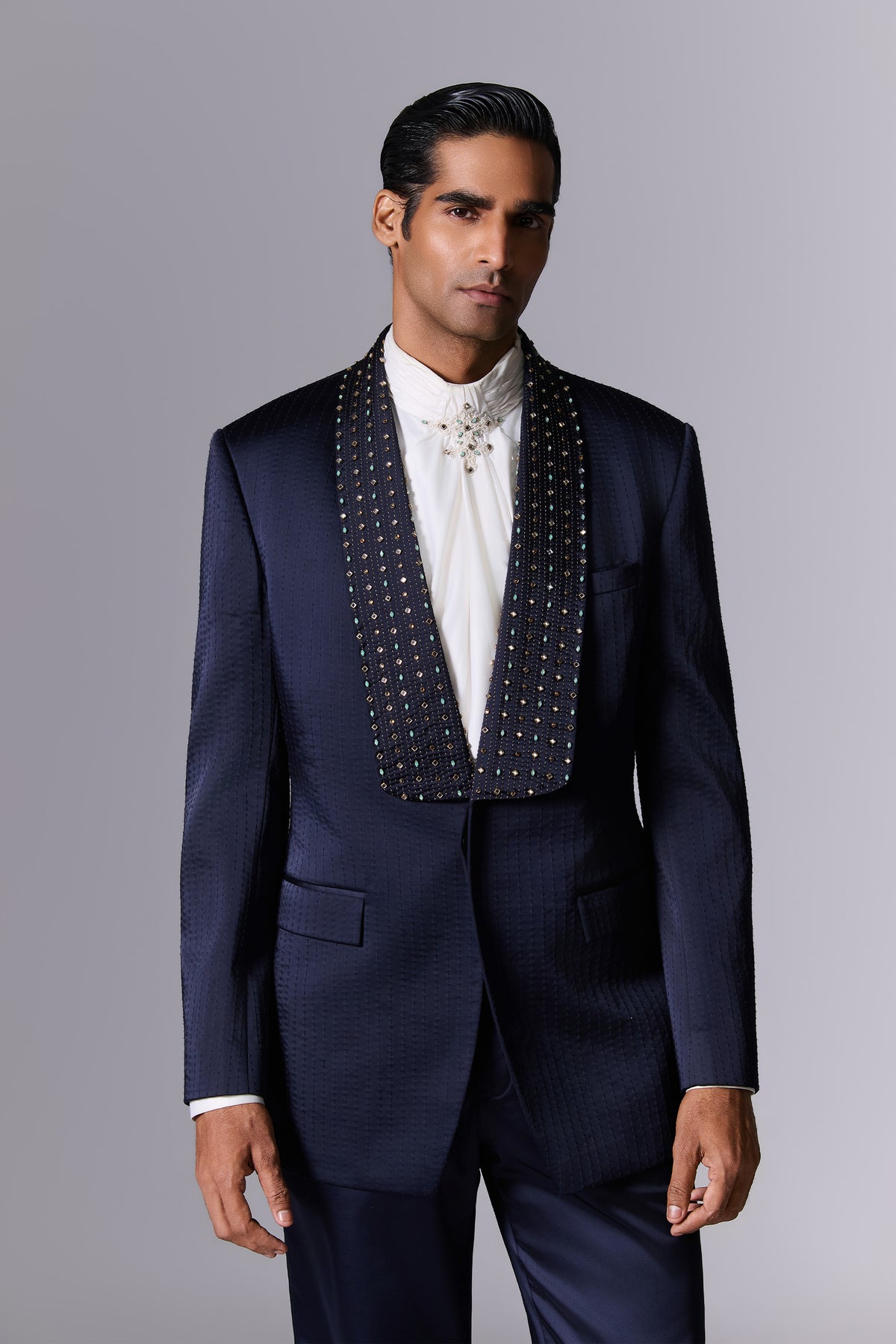 Midnight Blue Cocktail Tuxedo Set