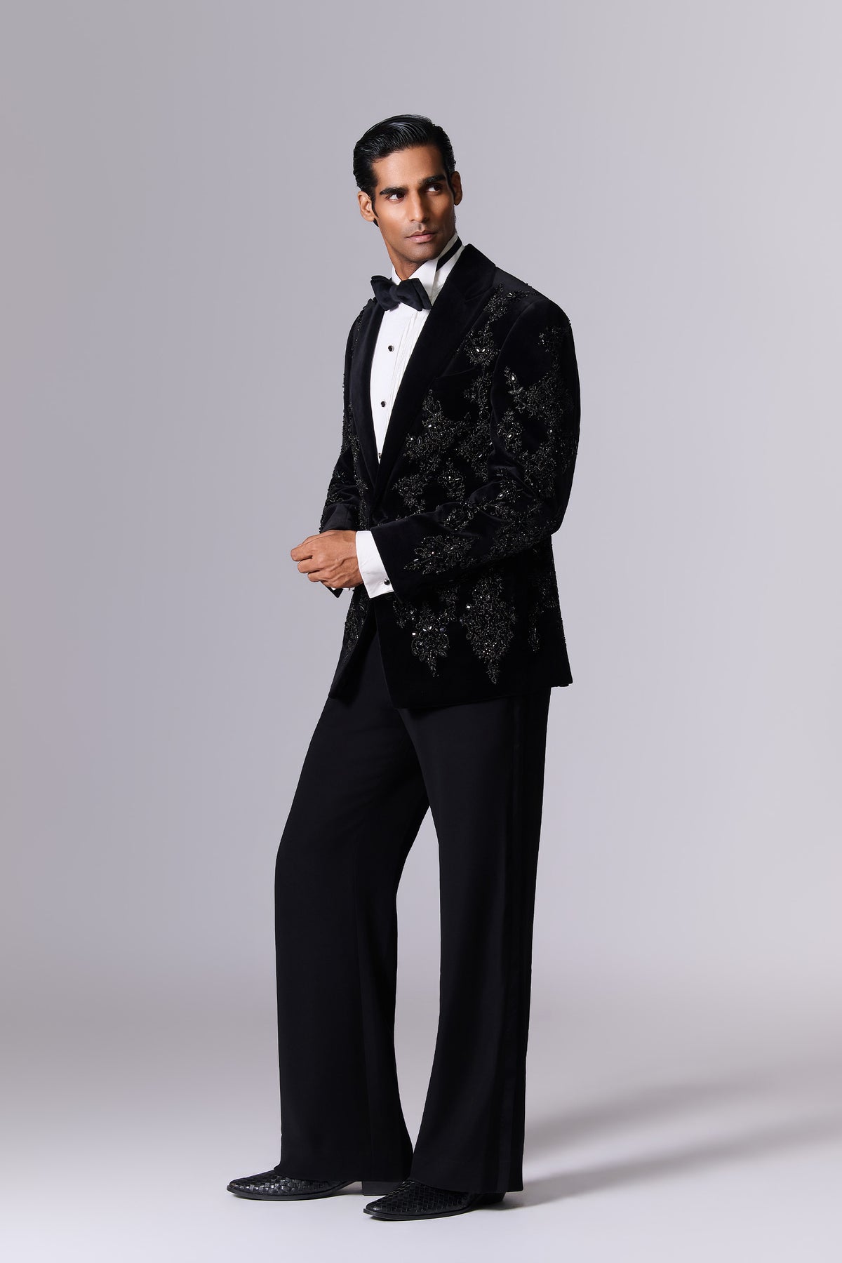 Obsidian Black Velvet Formal Set